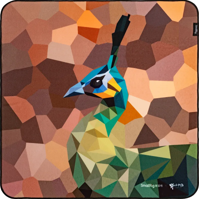 SmallRig 6040 Camera Wrap Wild China Film Series Green Peafowl Pattern