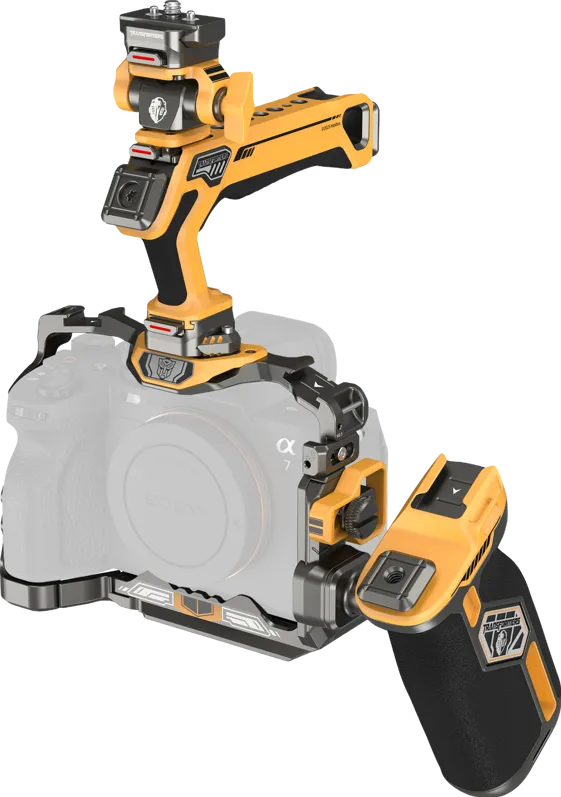 SmallRig 5518 HawkLock Quick Release Cage Kit for Sony A7R V/ A7 IV/ A7S III (Adv Ed) (Bumblebee)