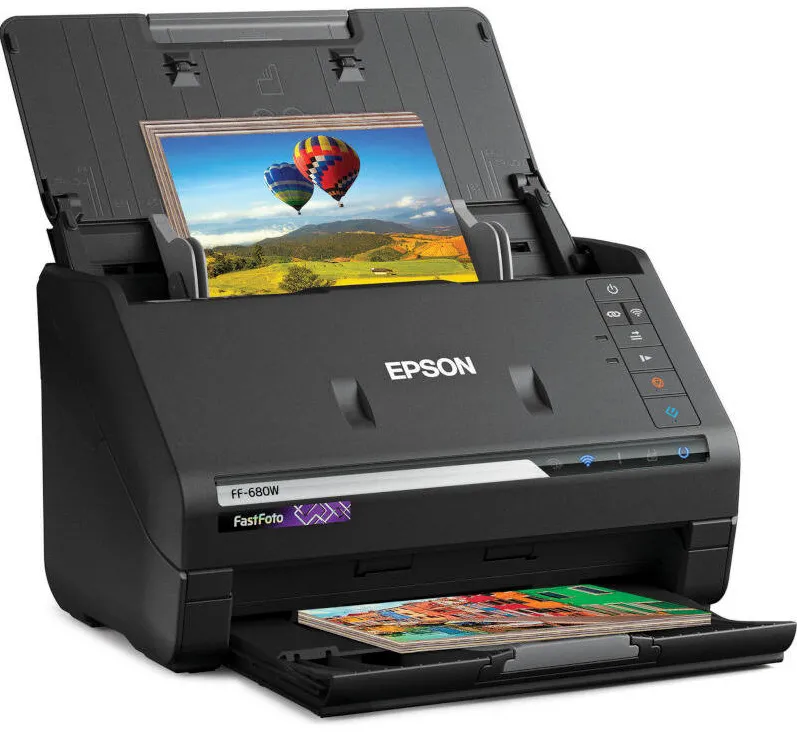 Scanner Epson Fastfoto FF-680W, Format A4, USB 3.0, Wi-Fi