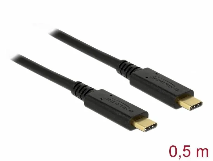 DELOCK 83042, USB-C cable - USB-C to USB-C - 50 cm