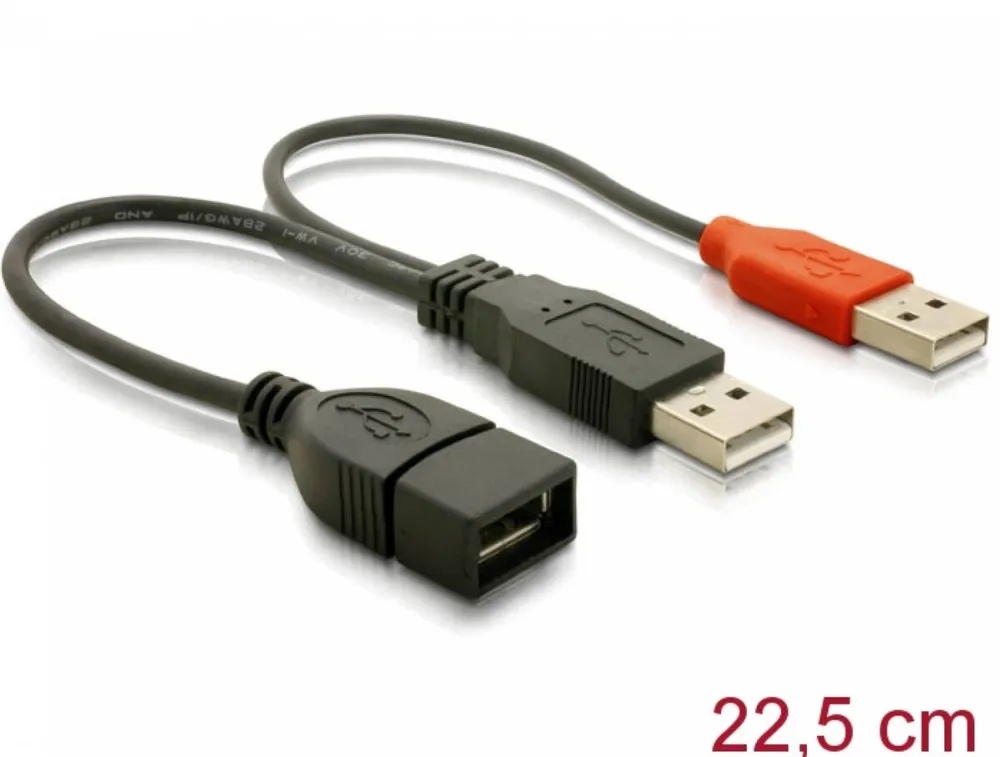 DELOCK 65306, USB cable - 23 cm