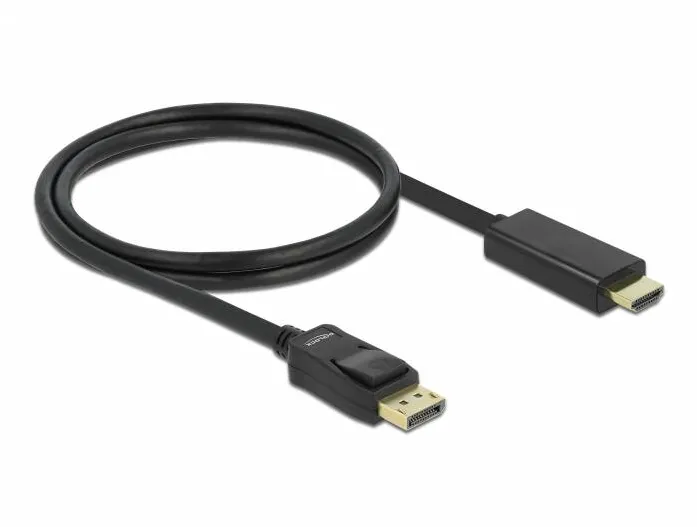 DELOCK 82586 Cablu DisplayPort 1.1 tata > High Speed HDMI-A tata pasiv 1 m negru