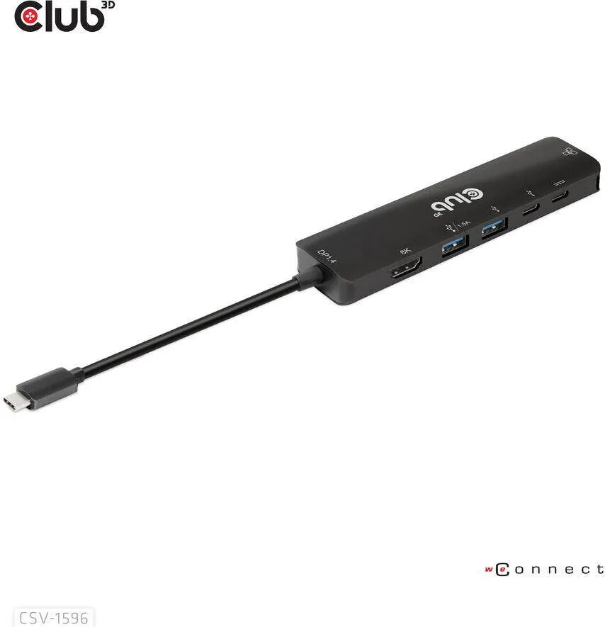 Docking Station CLUB 3D USB-6-in1-HUB USB-C > HDMI/2xUSB/2xUSB-C/RJ45 100W