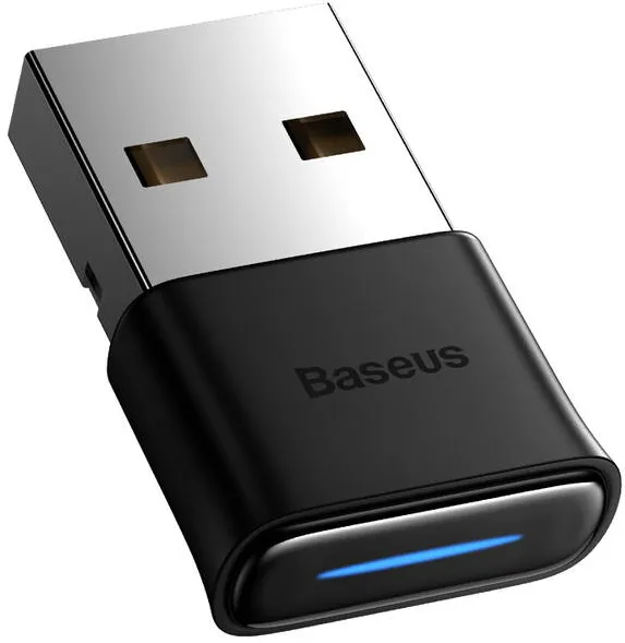 Adaptor Baseus BA04 mini Bluetooth 5.0 adaptor USB transmitator receptor pentru computer negru (ZJBA000001)