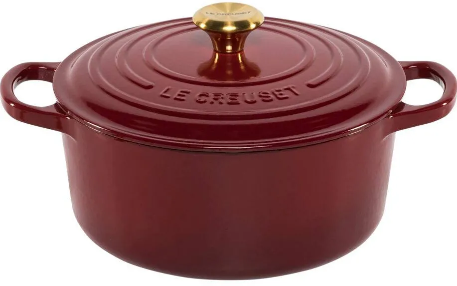 Le Creuset Oala din Fonta Signature, 22 cm, rosie