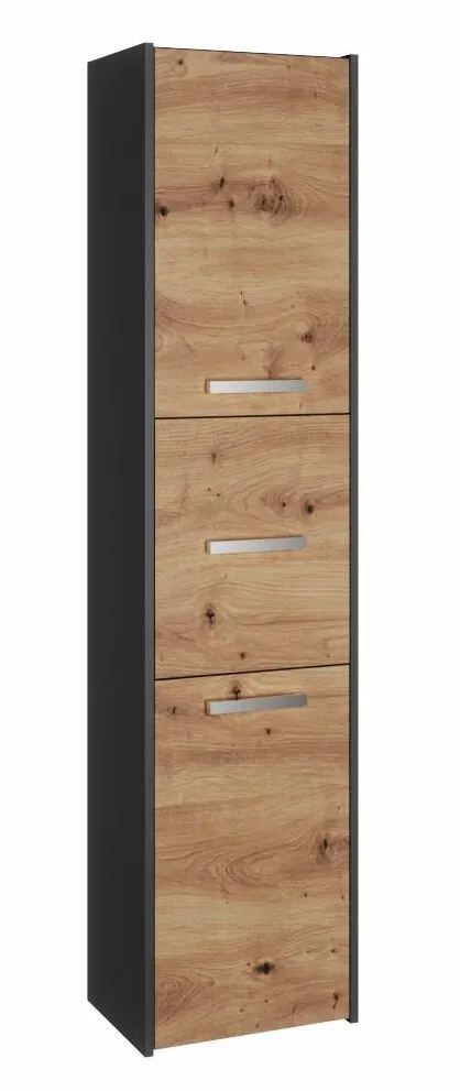 TOP E SHOP Topeshop S43 ANTRACYT/ARTISAN office bookcase