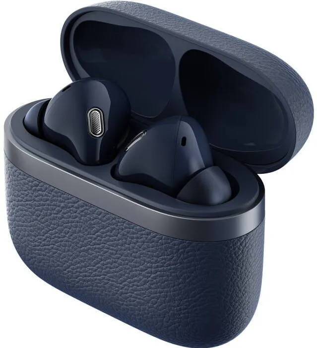 Casti In-Ear Edifier Casti Wireless In Ear, Edifier W260NC, ANC, Hi-Res Audio, Bluetooth 5.3, IP54, Albastru inchis
