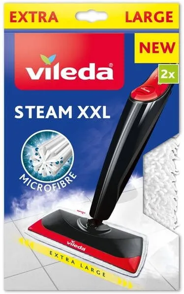 VILEDA replacement cover for Steam XXL (white, 2 pieces)