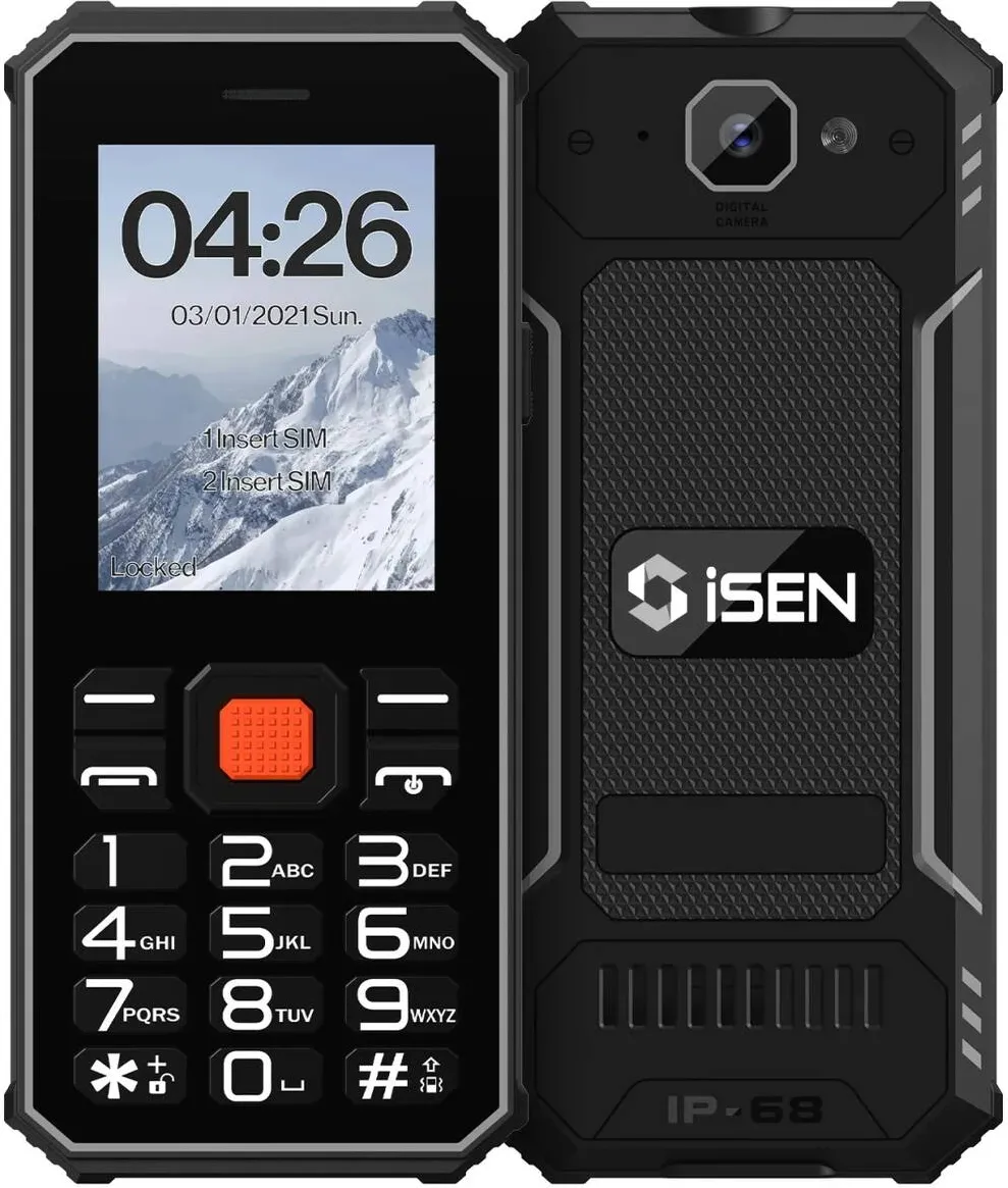 Telefon Mobil iSEN iSEN F1 4G Senior, Negru