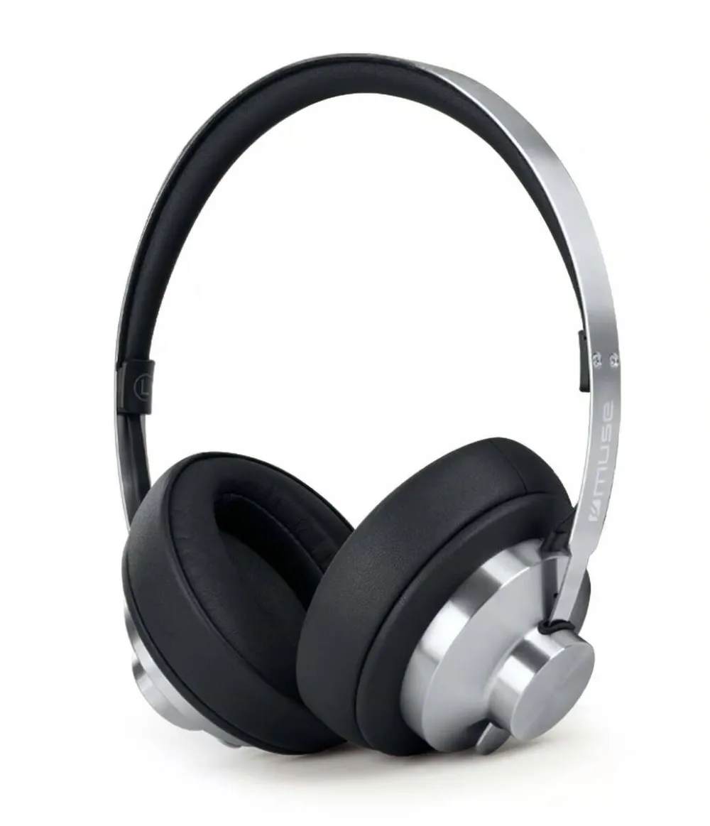 Casti Over-Head MUSE M-298 SBL Bluetooth Stereo, Black/Silver
