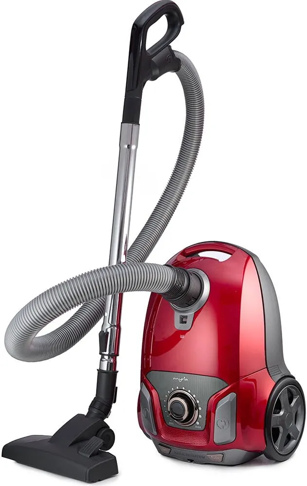 Aspirator MYRIA ASPIRATOR CU SAC MYRIA MY4538, 3L, 750W, 76DB, ROSU-NEGRU