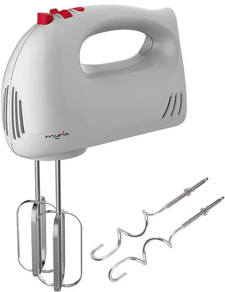 MYRIA Mixer de mana MYRIA MY4112, 5 viteze + turbo, 250W, alb