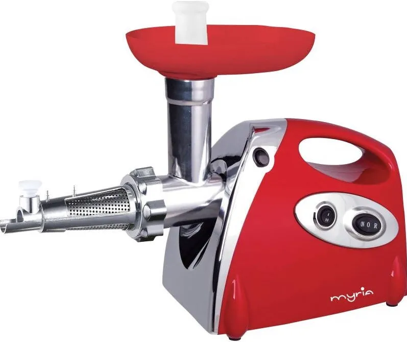 MYRIA Masina de tocat carne MYRIA MY4095, 1500W, accesorii rosii si legume, rosu