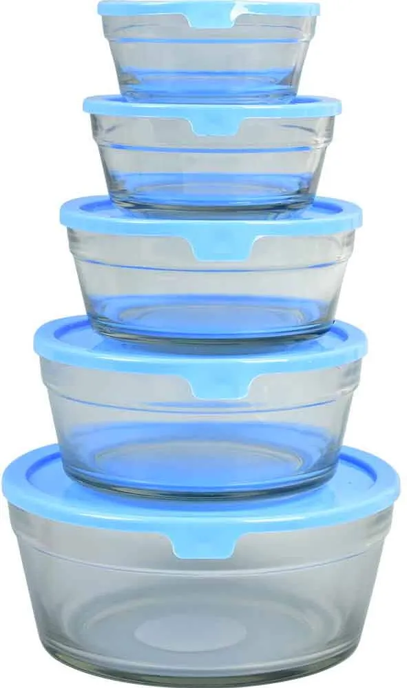 MYRIA Set caserole MYRIA MC4048, 5 piese, sticla, transparent