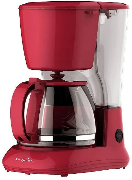 Cafetiera MYRIA MY4157RD, 1.25l, 750W, 8 cesti, rosu