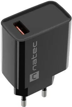 Natec NATEC MAINS CHARGER RIBERA USB-A 18W BLACK