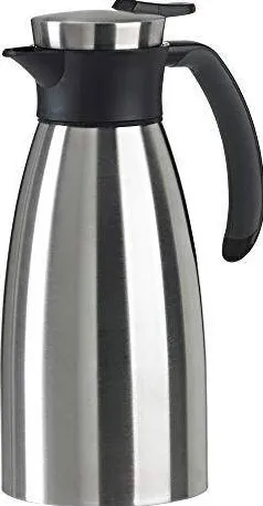 Emsa Vacuum jug SOFT GRIP, 1 liter (stainless steel/black, Quick Tip closure)