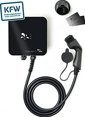 Juice Technology Charger me, Wallbox (black/silver, 11 kW, 5 m cable, RFID, MID energy meter)