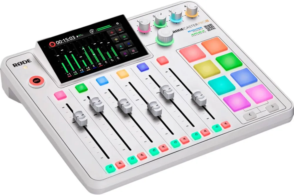 Microfon Rode Microphones Rode Microphones RDECaster Pro II , mixer (white, USB-C, jack, XLR)
