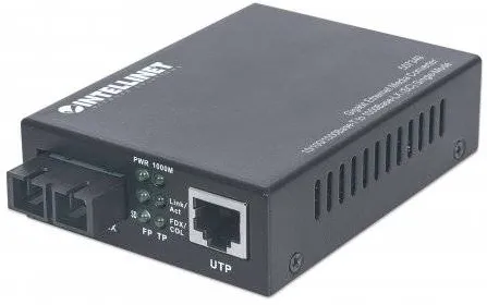 Switch Intellinet Intellinet Convertor media 10/100/1000Base-T (RJ45) / 1000Base-LX (SM SC) 20km