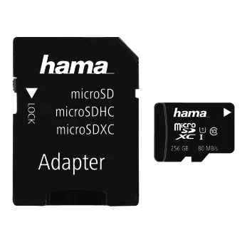 Card de Memorie HAMA Hama Card microSDXC256GBc10UHS-I+ad, 124171