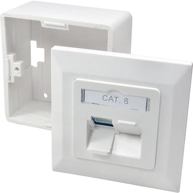 Accesoriu Retea Logilink Soclu montat / încastrat CAT6 ecranat 2xRJ45