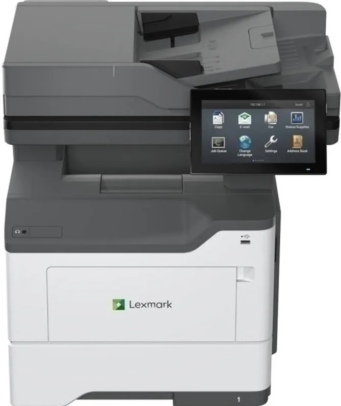 Imprimanta multifunctionala Lexmark MX632adwe, Laser, Monocrom, Format A4, Duplex, Retea, Wi-Fi, Fax