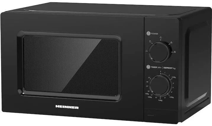 Cuptor cu Microunde HEINNER HMW-MD20MBK, 20 l, Control mecanic, 700 W, Negru