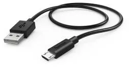 HAMA Charging/Data Cable, Micro-USB, 1 m, black