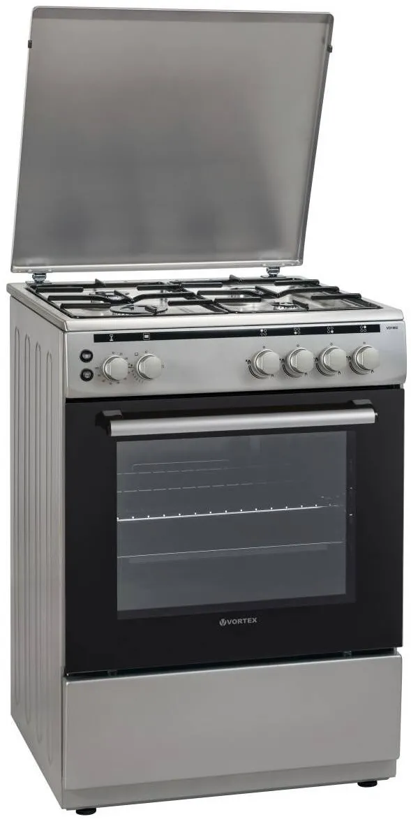 Vortex Aragaz VO1802,4 arzatoare, 60x60, gaz, inox-argintiu