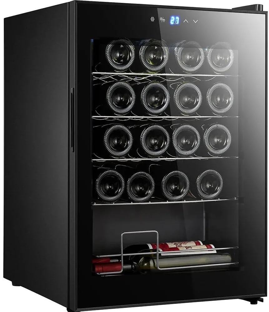 Vortex Racitor de vinuri VWC5NBK01D, 20 sticle, H 64 cm, Clasa G, negru