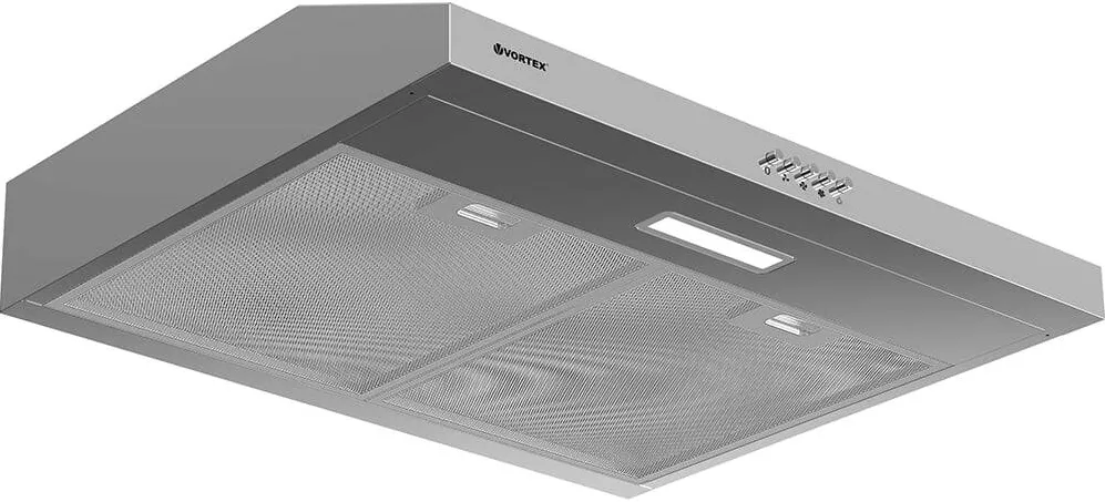 Vortex Hota traditionala VORTEX VHTS602SS01S, 2 motoare, 360 m3/h, L 60 cm, inox