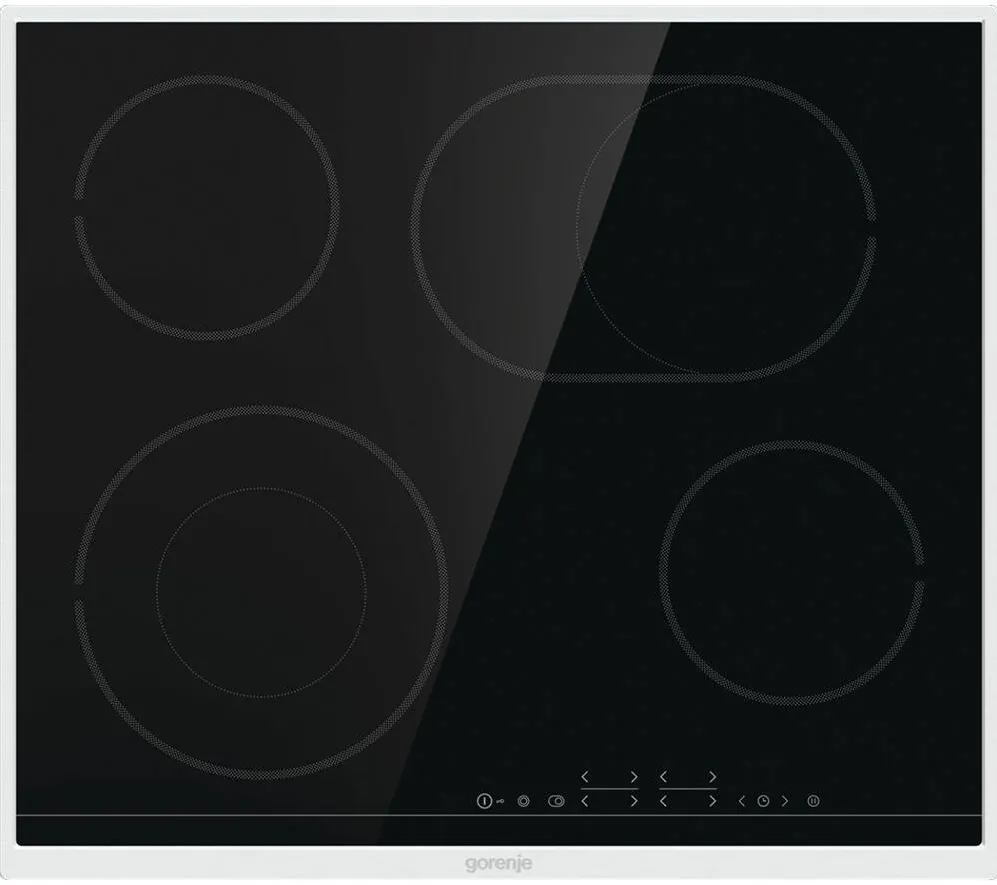 Plita GORENJE incorporabila ECT643BX, VITROCERAMICA, 4 ARZATOARE, TOUCH CONTROL, NEGRU