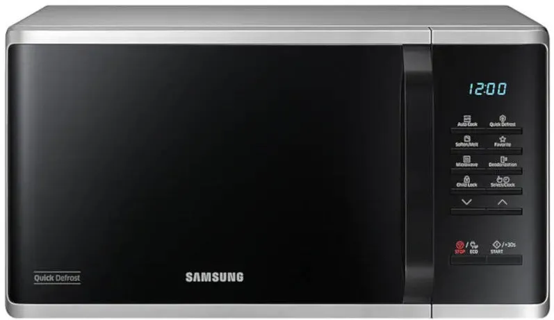 Cuptor cu Microunde Samsung MS23K3513AS, 23l, 800W, Quick Defrost, Interior ceramic, Argintiu