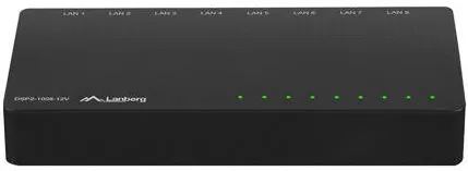 Switch LANBERG DSP2-1008-12V  (8-PORT, 12V, 1GB/S)