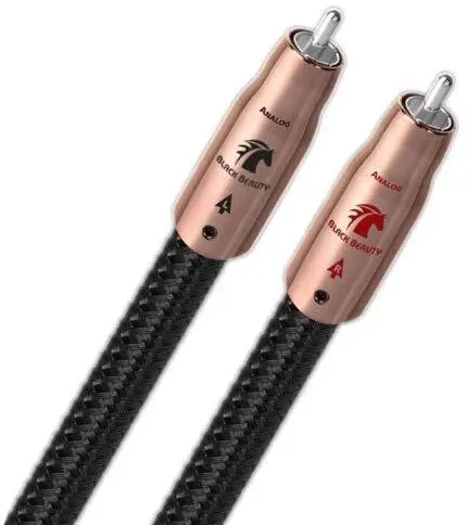 AudioQuest Cablu audio 2RCA - 2RCA  Black Beauty, 1m, Level 6 noise Dissipation with Graphene, Solid PSC+