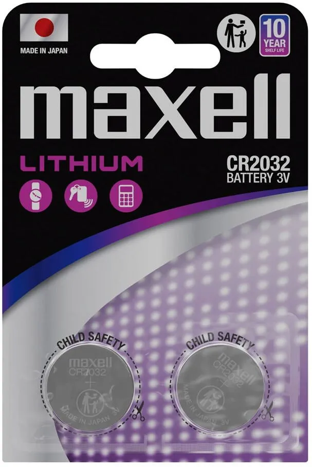 Maxell CR2032 Battery specialized 2 pcs.
