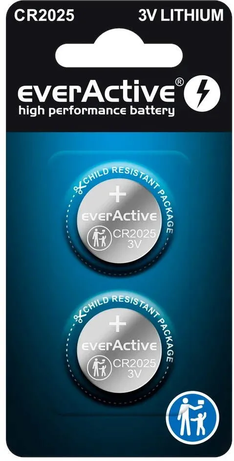 everActive Lithium battery mini CR2025 - blister 2 pcs.