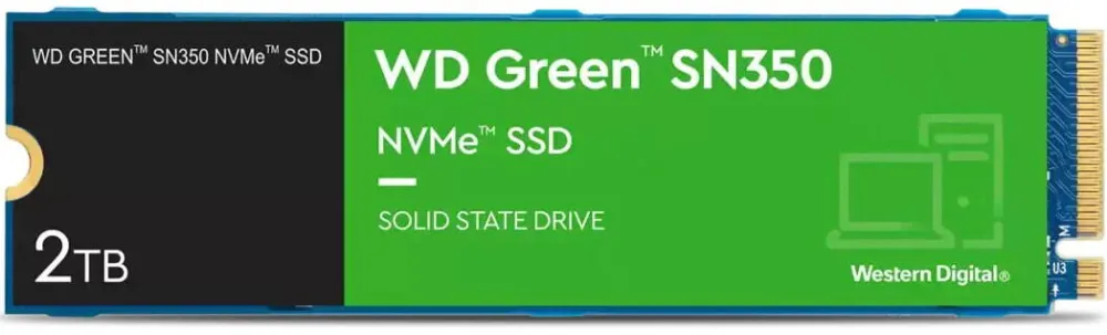 SSD WD Solid State Drive (SSD) WD Green SN350, 2TB, NVMe™, M.2.