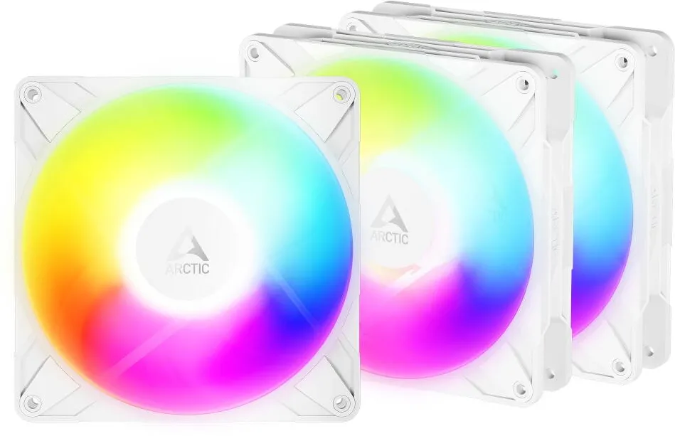 ARCTIC Ventilator Arctic P14 Pro Reverse A-RGB, KIT 3x140 mm PWM, 400 - 2500 rpm, Alb