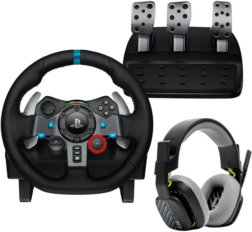 Volan LOGITECH Volan Logitech Driving Force G29 pentru Playstation 5, Playstation 4, Playstation 3, PC + Casti Astro A10
