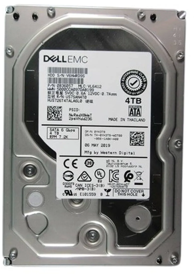 Hard disk server Dell Hard Disk 4 TB Dell 3,5", 7200 rpm, Sata III