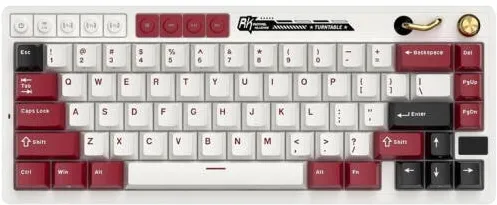 Tastatura Royal Kludge Tastatura Gaming Royal Kludge RK-M65, Beige switch, iluminare RGB, Wireless 2.4Ghz, Bluetooth Multicolor