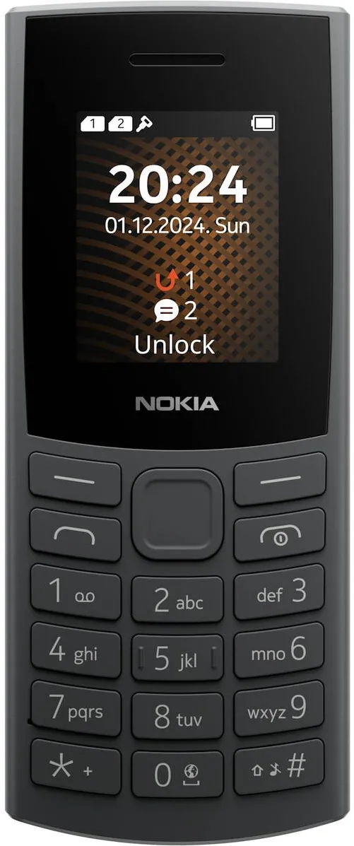 Telefon Mobil NOKIA 105 4G (2024), Dual SIM, Charcoal