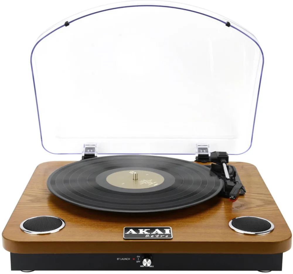 Pick-up Akai Pick-up stereo AKAI ATT-11BTN, Bluetooth, difuzoare incorporate