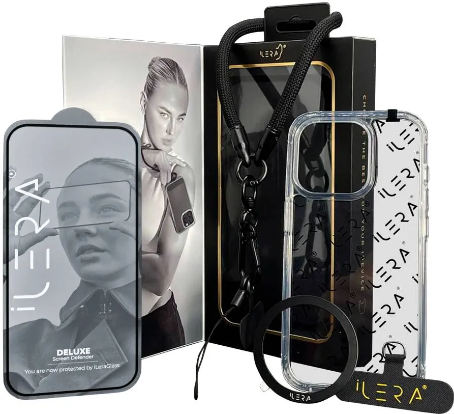 iLera Husa telefon iLera Go Ice, 4 in 1, transparent, cu tehnologie MagSafe, Compatibila cu iPhone 16