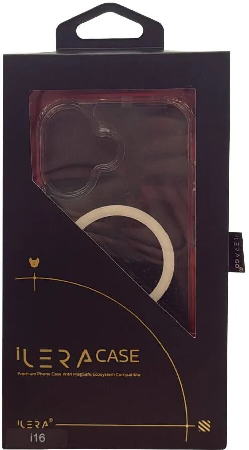 iLera Husa telefon iLera Go Clear pentru iPhone 16, transparenta, TPU, compatibila cu MagSafe