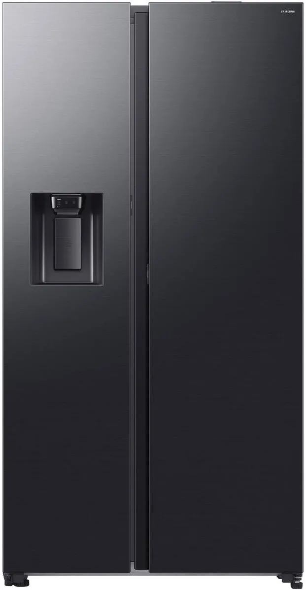 Samsung Side by side RS80F66KBFEO, 634 l, SmartThings AI Energy, Full No Frost, Twin & Metal Cooling, Dozator de apa/gheata, Compresor Digital Inverter, Clasa B, H 178.4 cm, inox negru