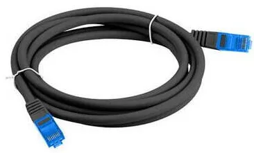 LANBERG Cablu Patch Cat.6A S/FTP 1, 5m negru