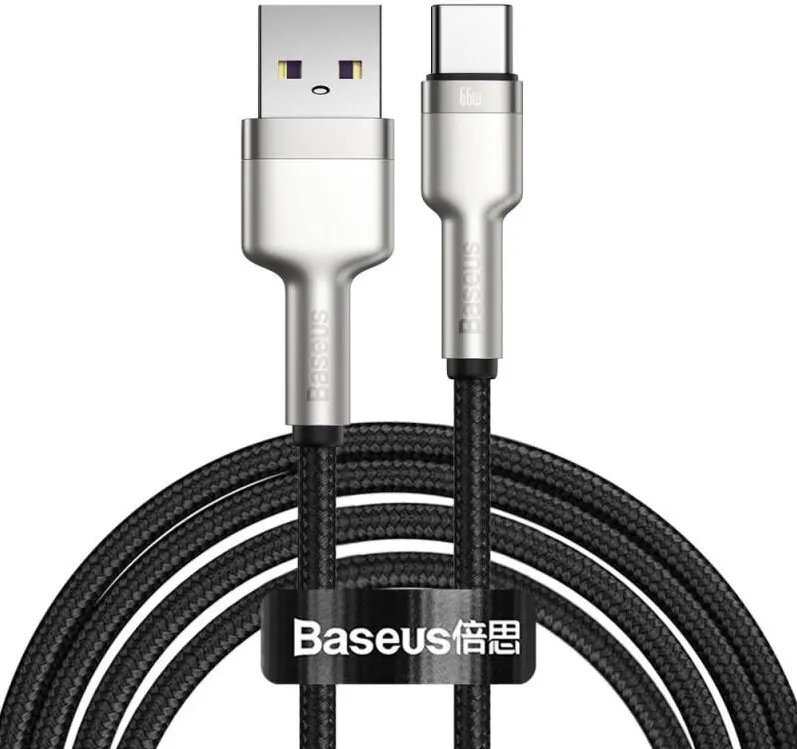 Baseus Cablu Baseus Cafule Series Metal USB-C la USB, 66W, 2m, Negru